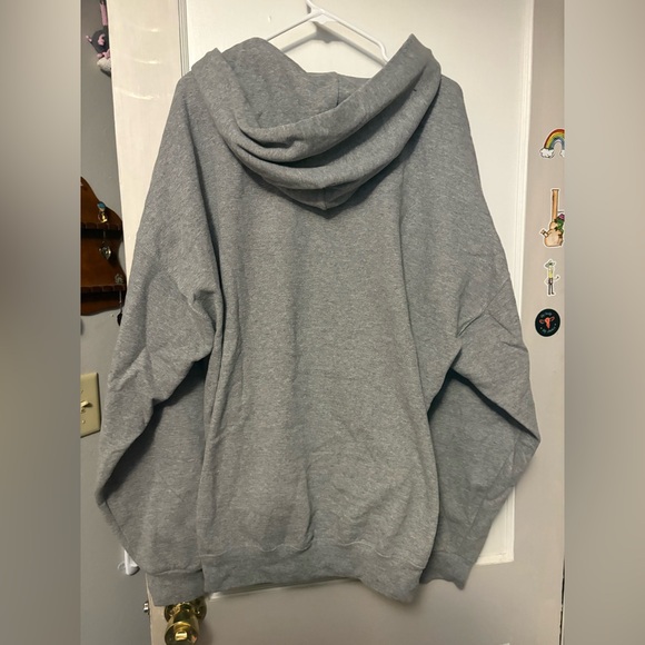 Gray hoodie, notch neck - Picture 2 of 2